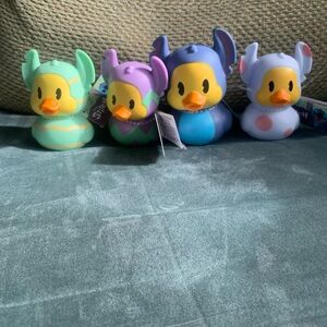 Disney STITCH Easter Rubber Ducks NEW W/Tags Jeep Decoration or Bingo luck charm